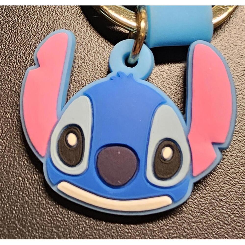 Stitch 3D Rubber Mini Figure Keychain - Picture 10 of 13